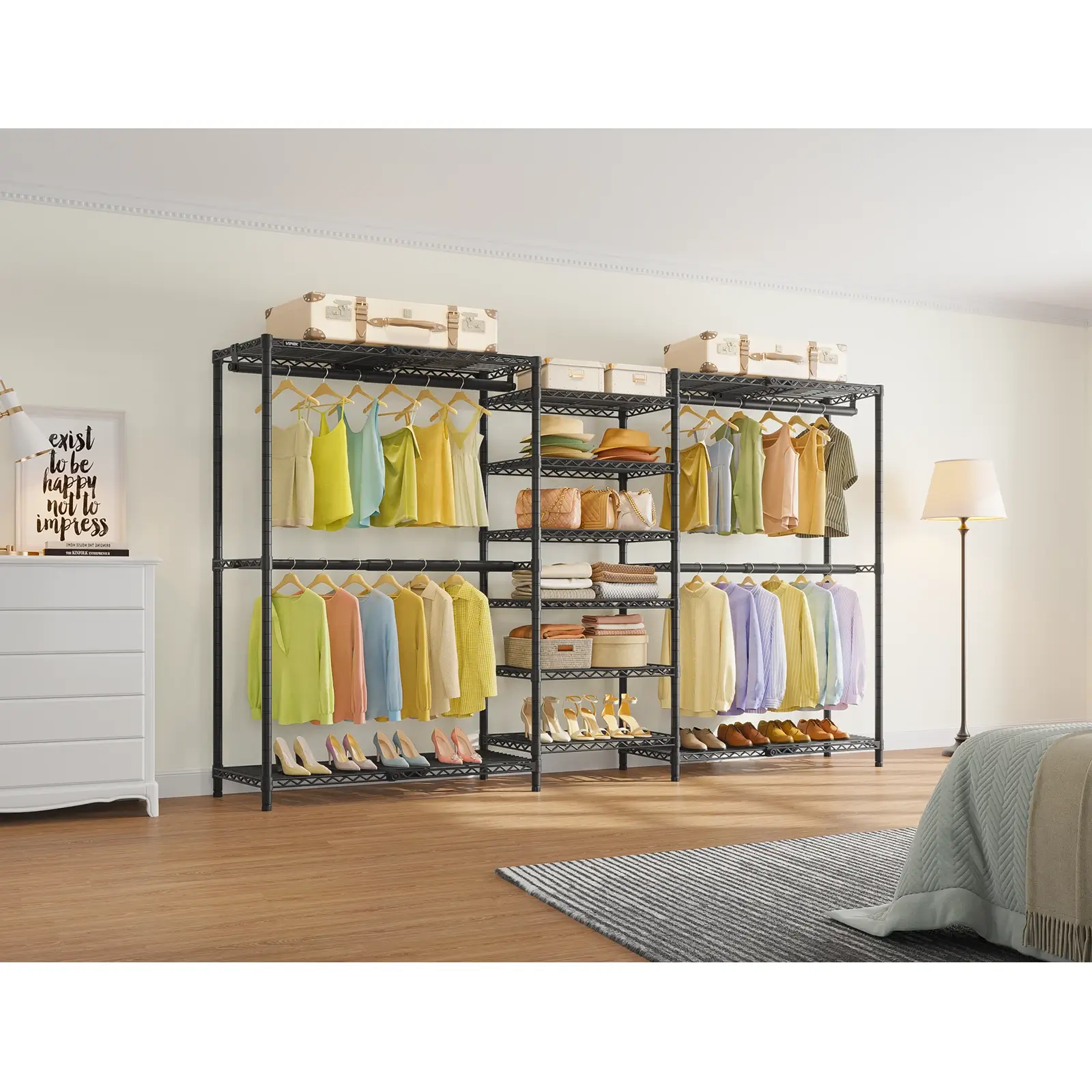VIPEK X3 Plus Expandable Clothes Rack, Black