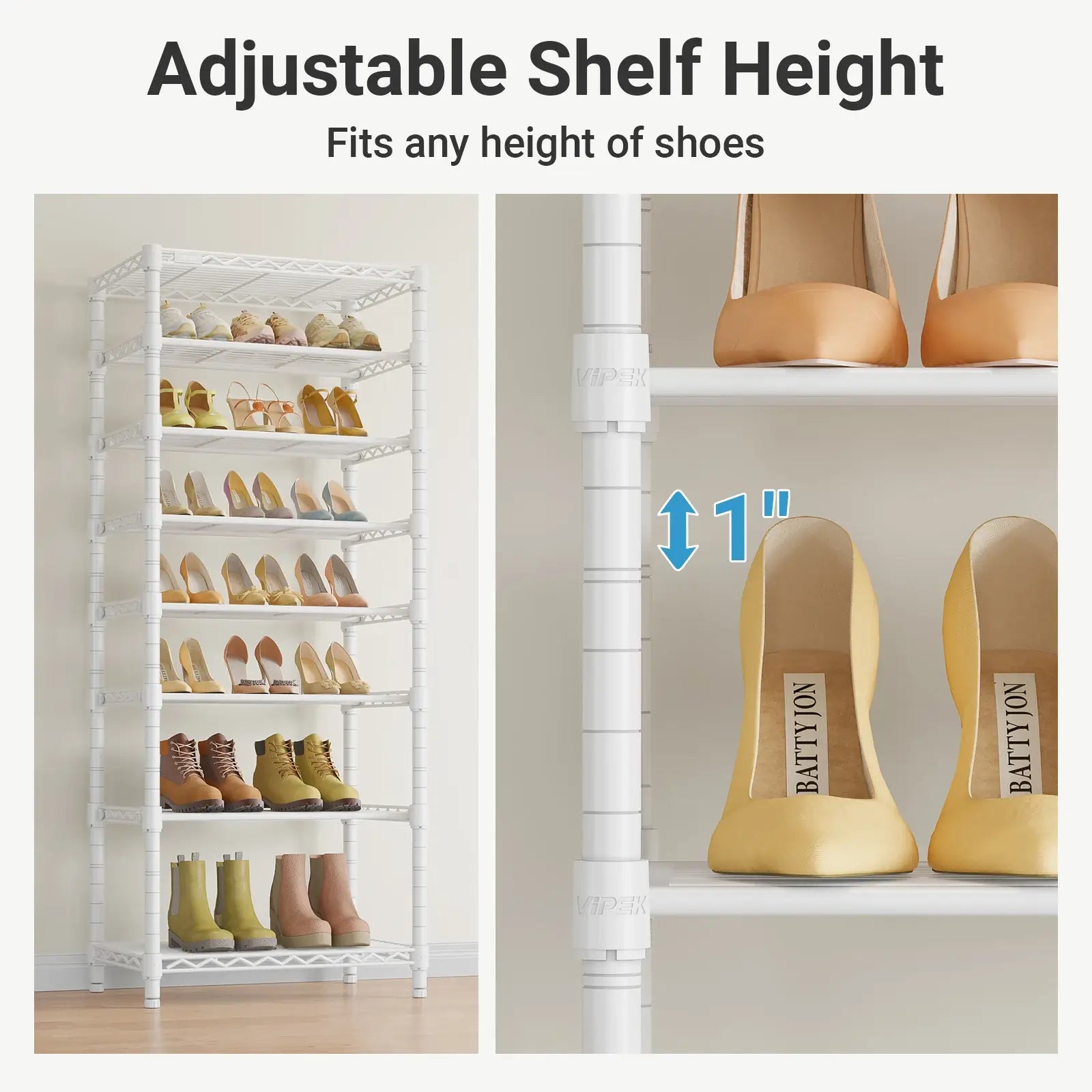VIPEK S1 Shoe Rack, White