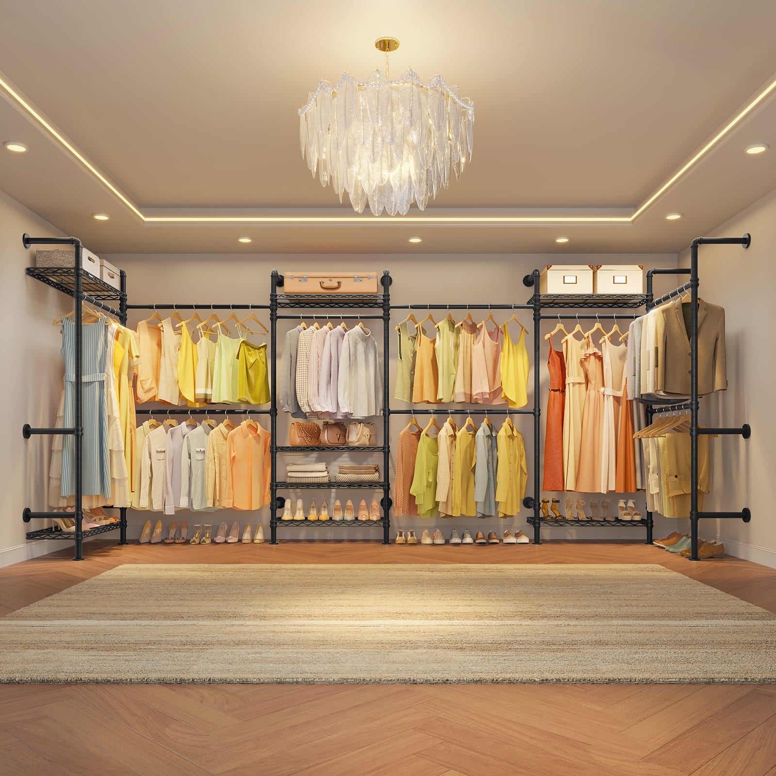 Timate F6 Wall Mounted Expandable Clothes Rack