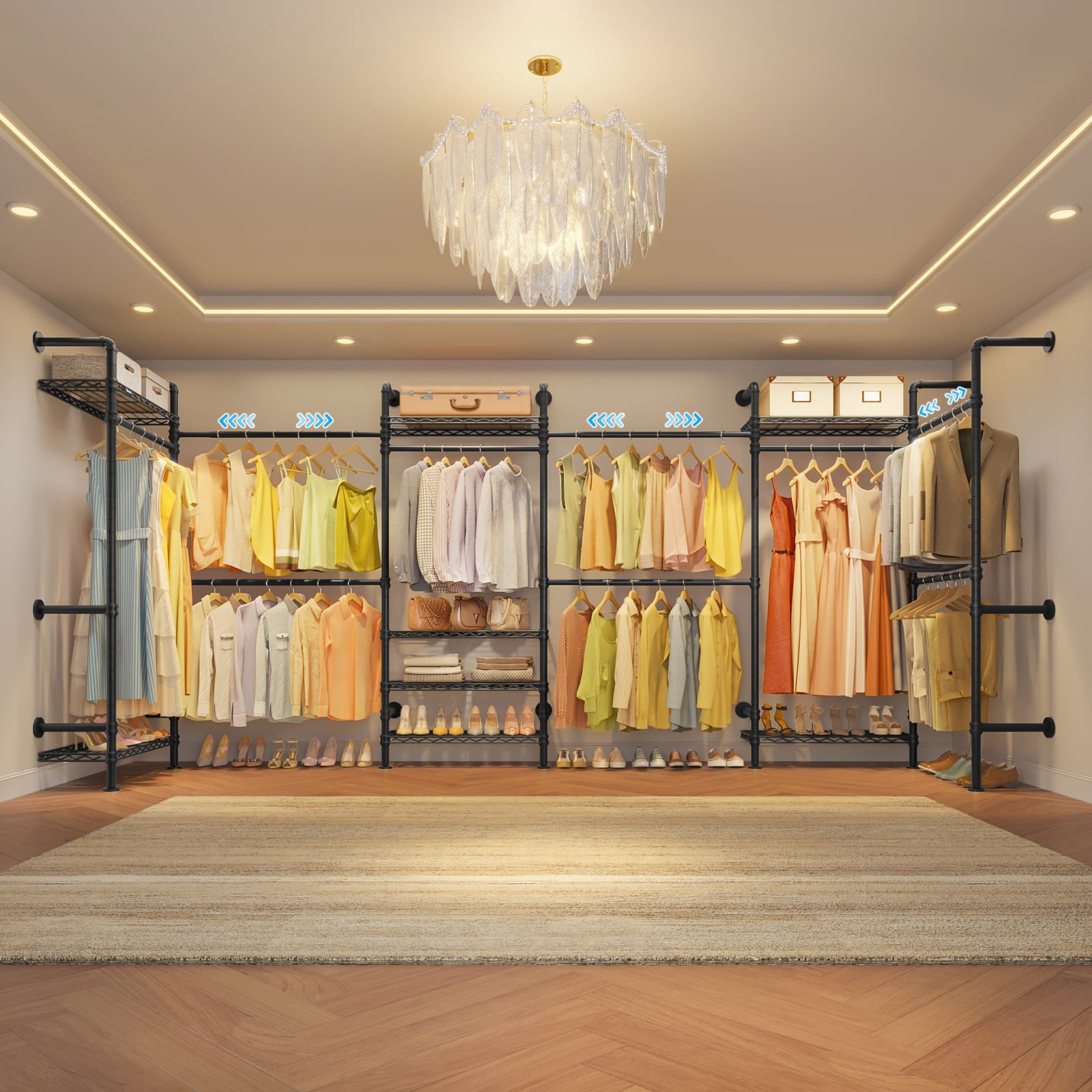 Timate L6 Wall Mounted Expandable Clothes Rack