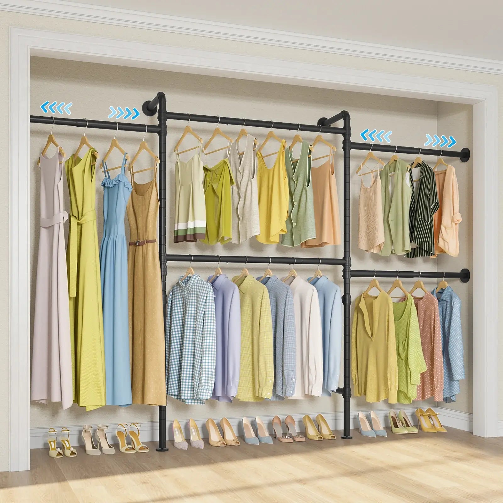 Timate P3 Wall Mounted Expandable Clothes Rack