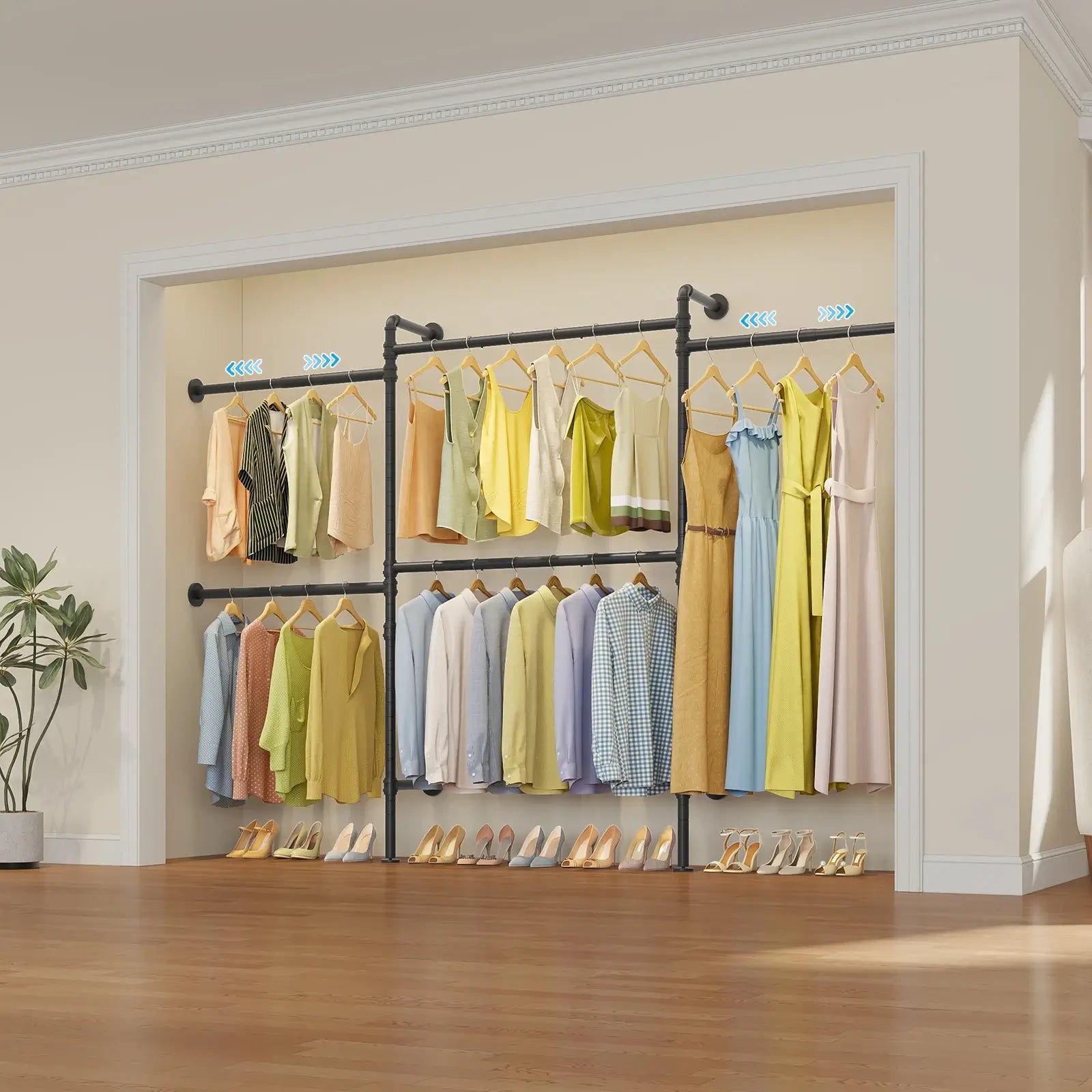 Timate P3 Wall Mounted Expandable Clothes Rack