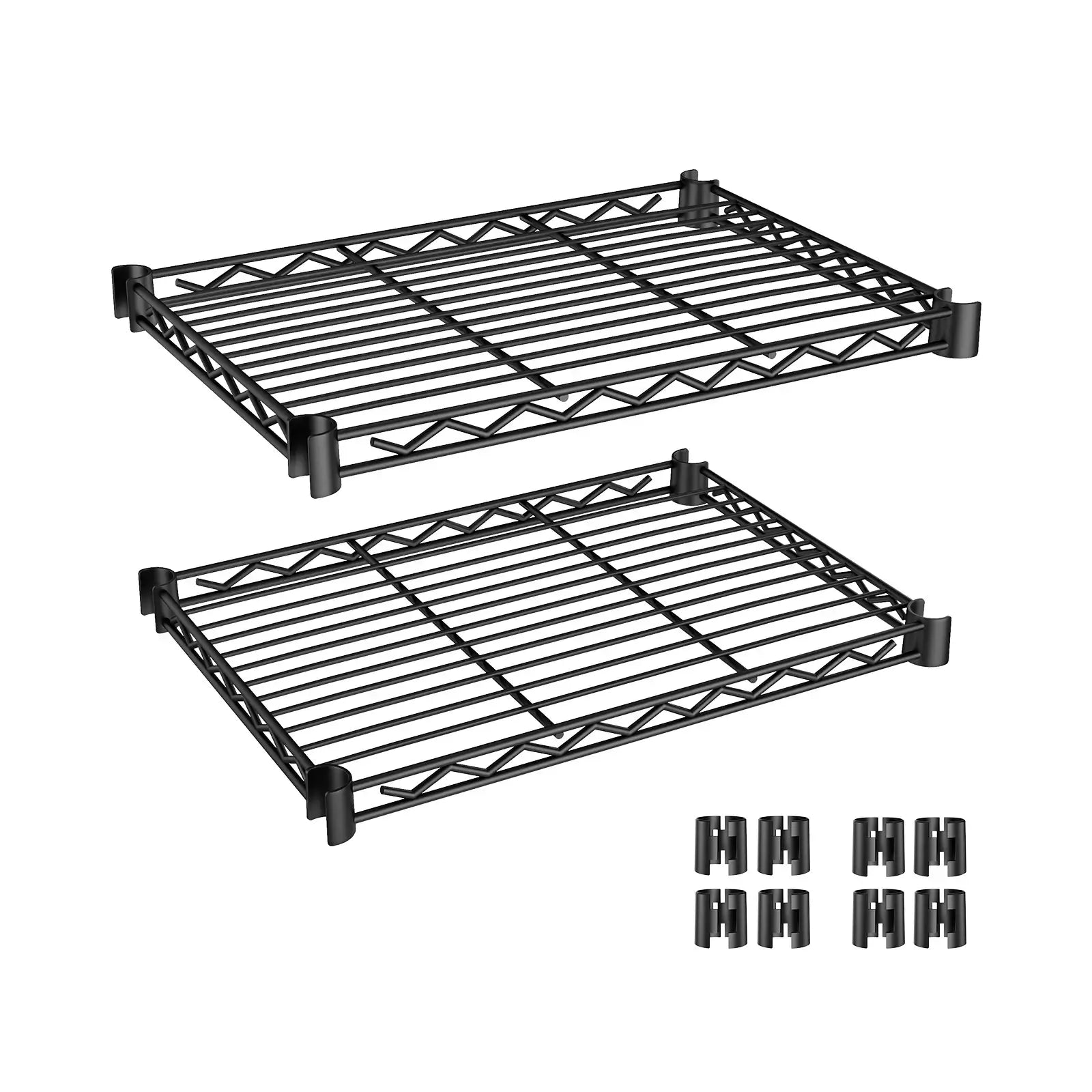 VIPEK 19.5" x 15.7" Shelf for V40, V60, V70 Clothes Rack Clothes Rack, 2Pack - Black