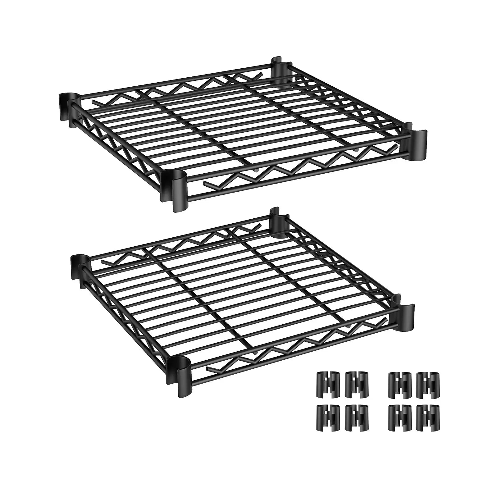 VIPEK 15.7" x 15.7" Shelf for V2, V6, V6 Plus, V6 X, V50, X2, X3, X5, X20, X30 Clothes Rack Clothes Rack, 2Pack - Black