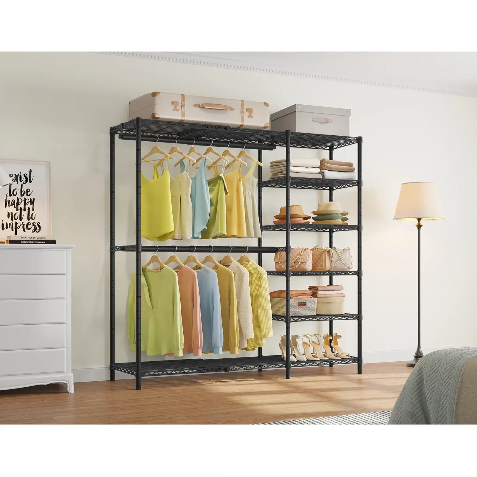 VIPEK X2 Plus Expandable Clothes Rack, Black