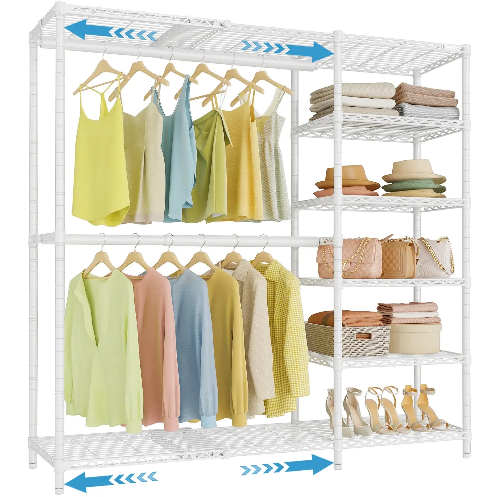 VIPEK X2 Plus Expandable Clothes Rack, White