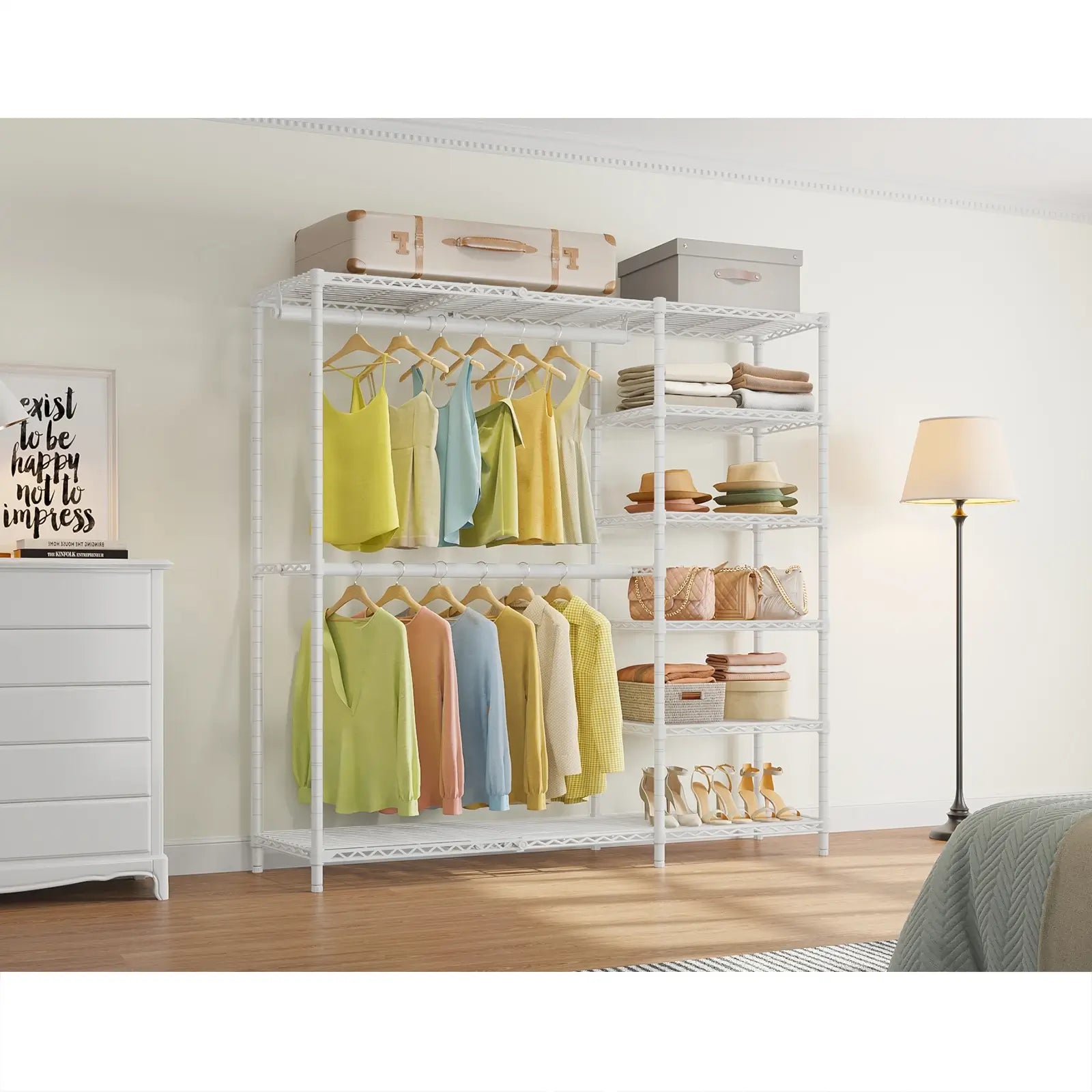 VIPEK X2 Plus Expandable Clothes Rack, White