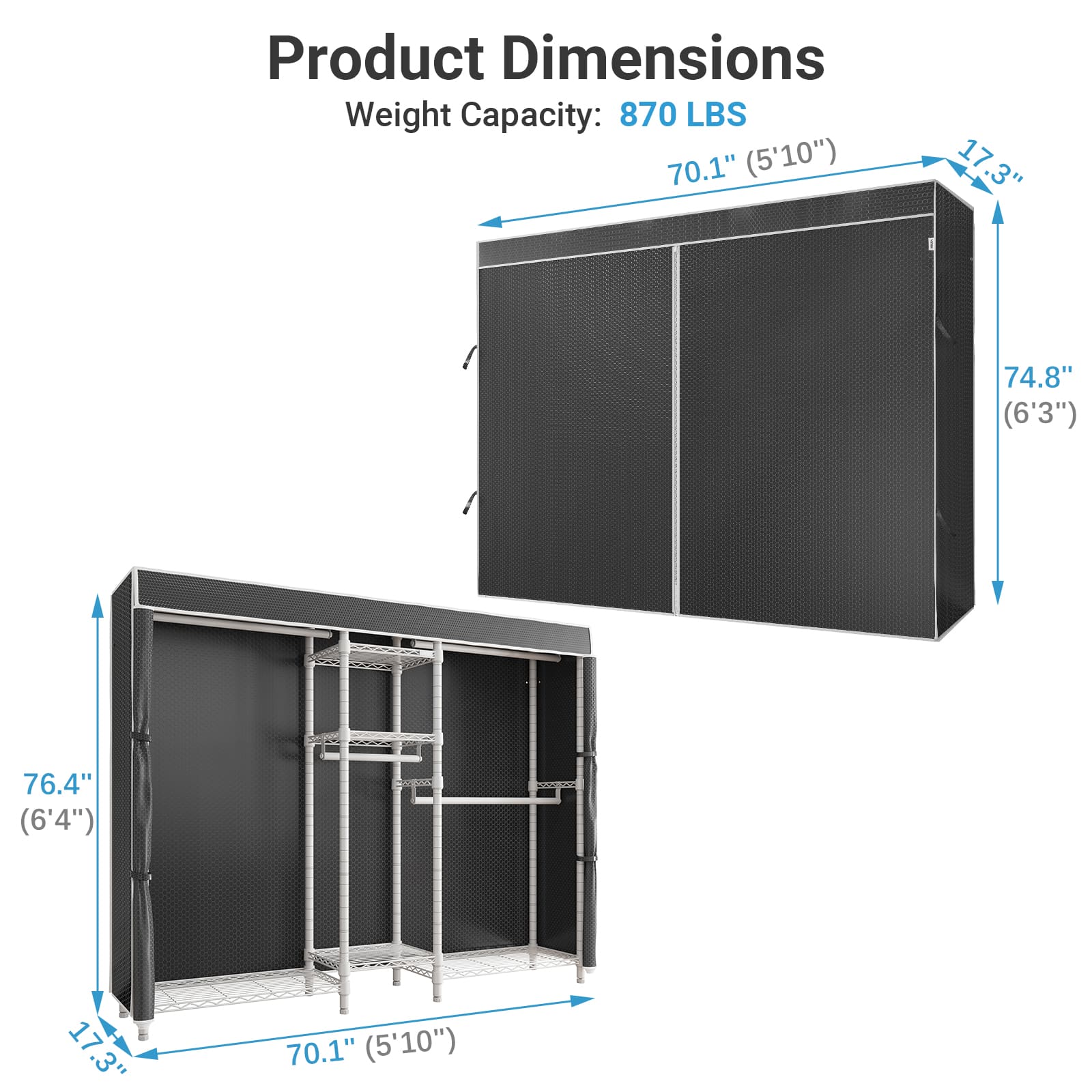 VIPEK V6C Clothes Rack