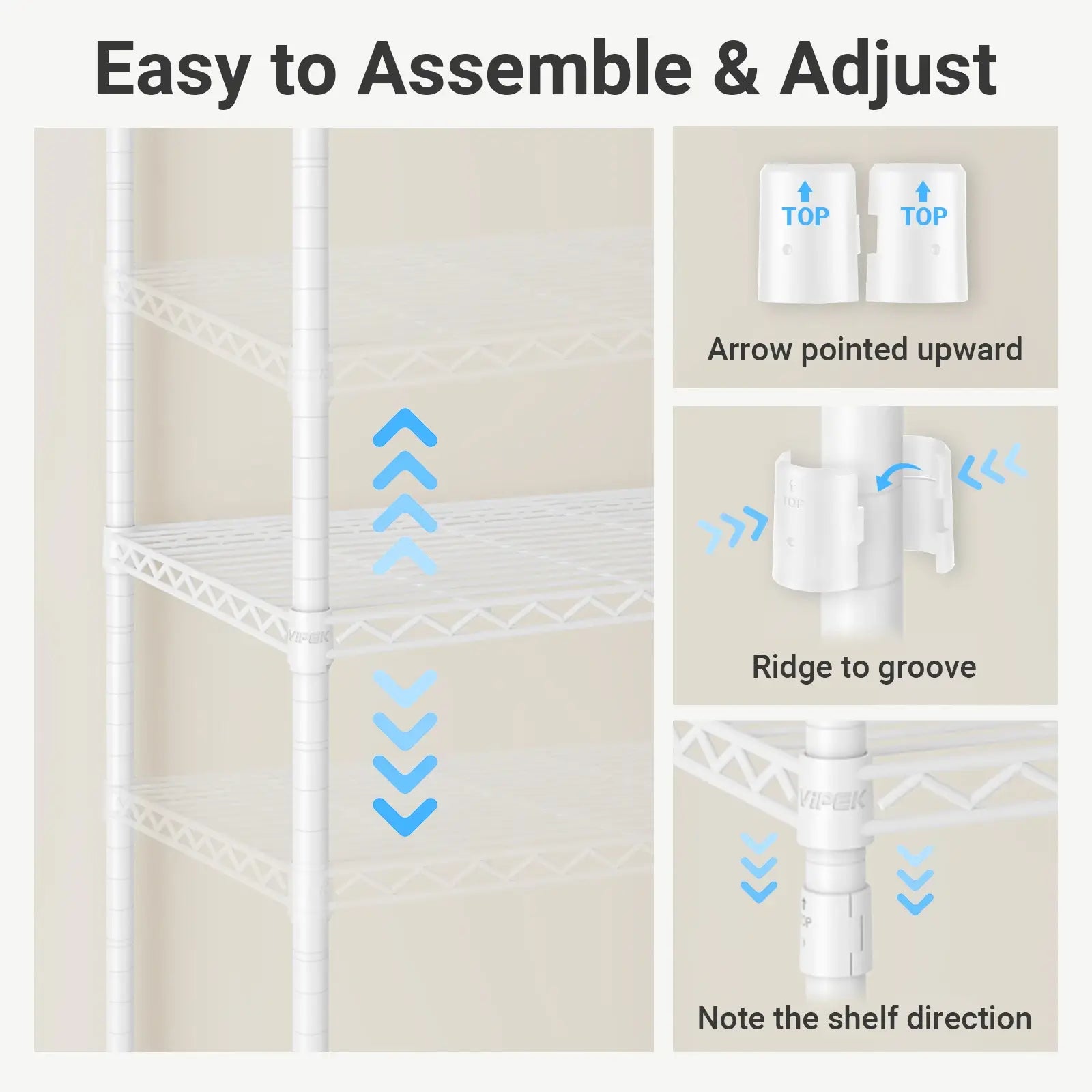 VIPEK V2 Clothes Rack, White
