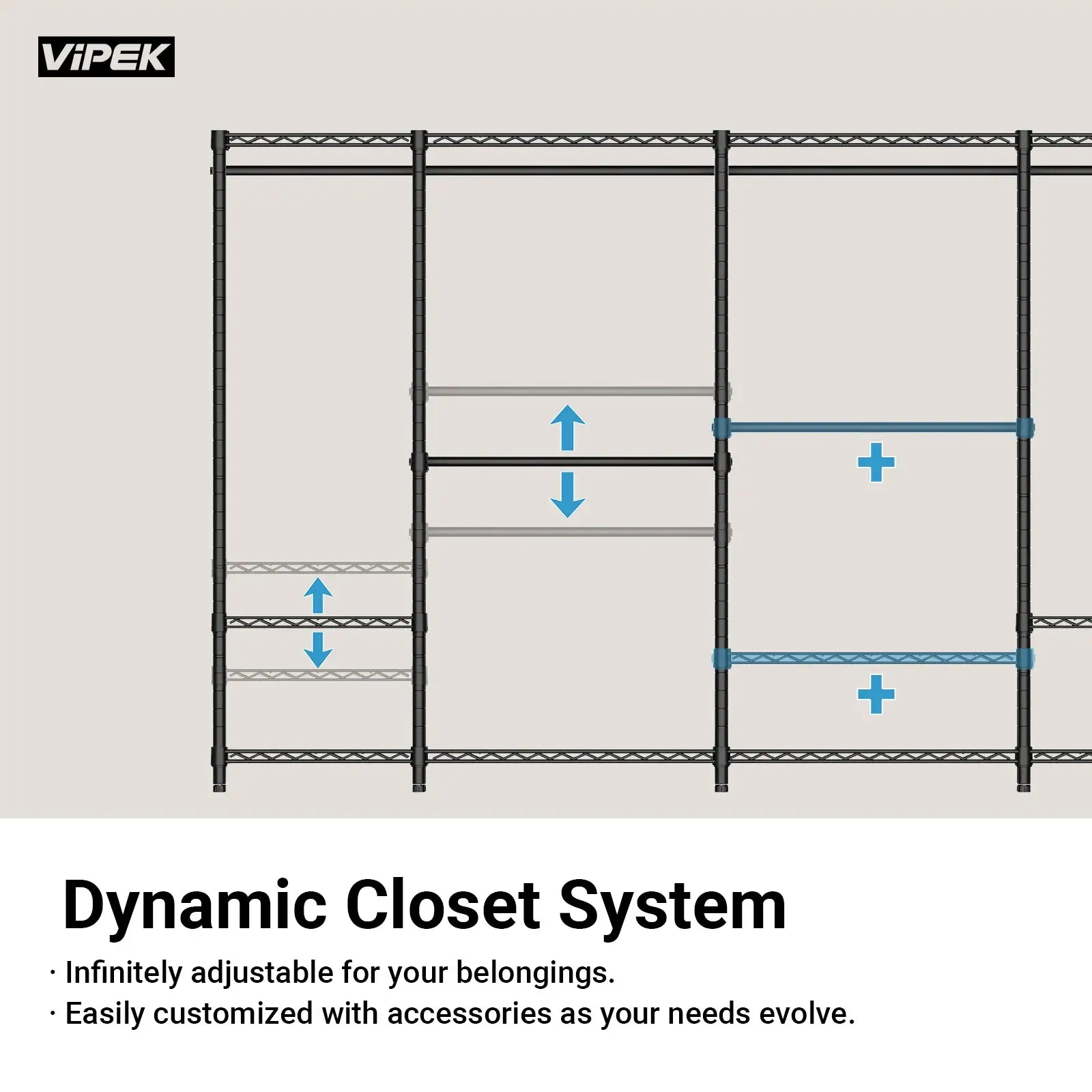 VIPEK R3C Rolling Clothes Rack