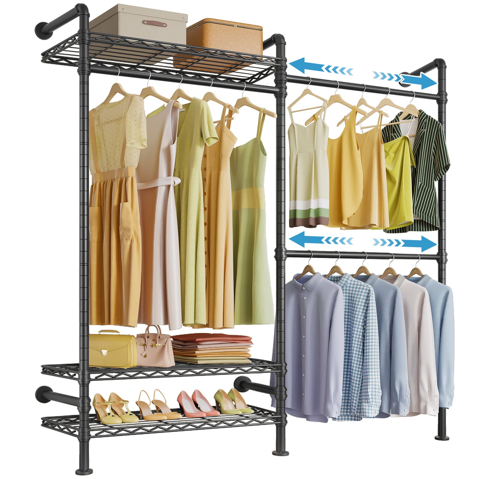 Timate F2 Wall Mounted Expandable Clothes Rack
