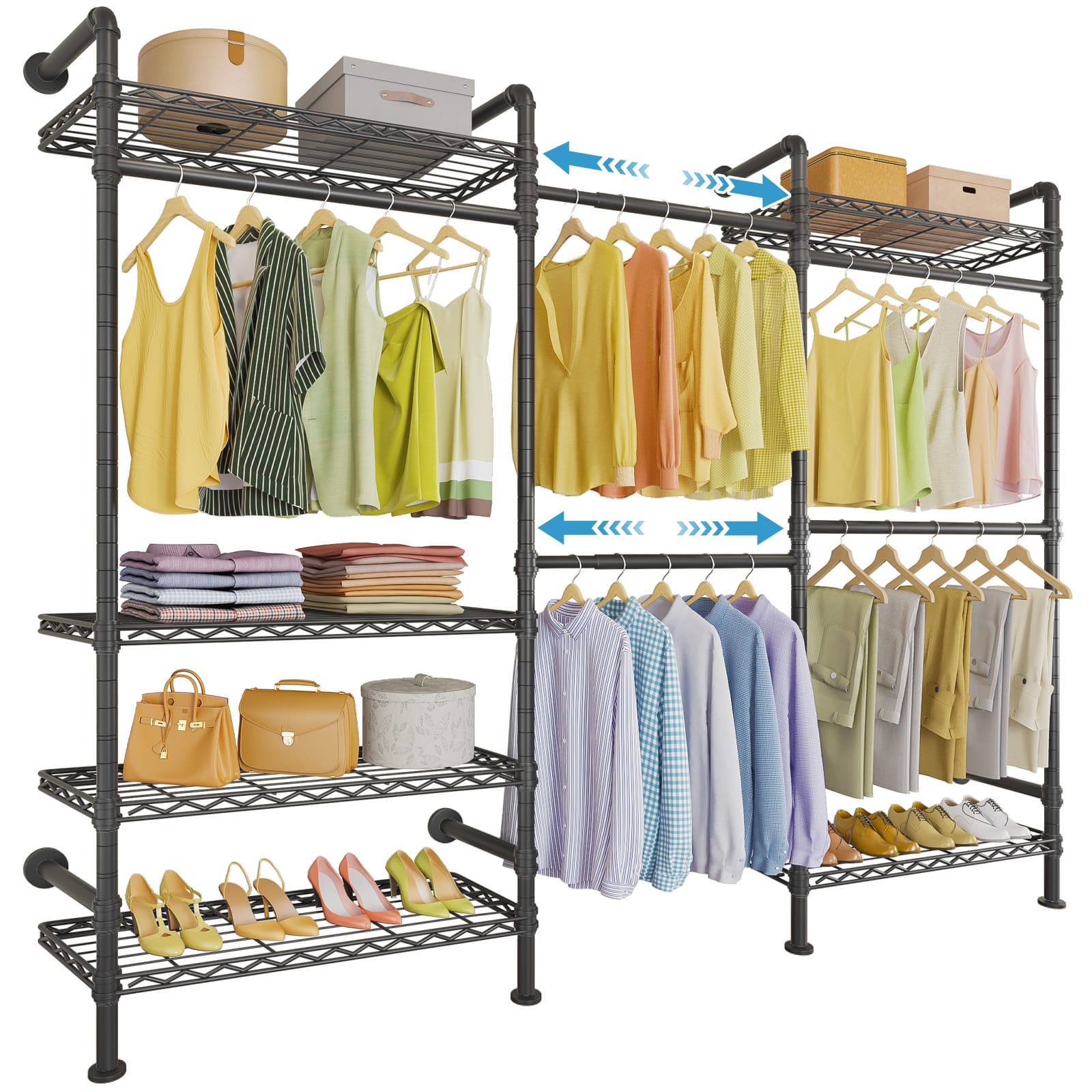 Timate F3 Wall Mounted Expandable Clothes Rack