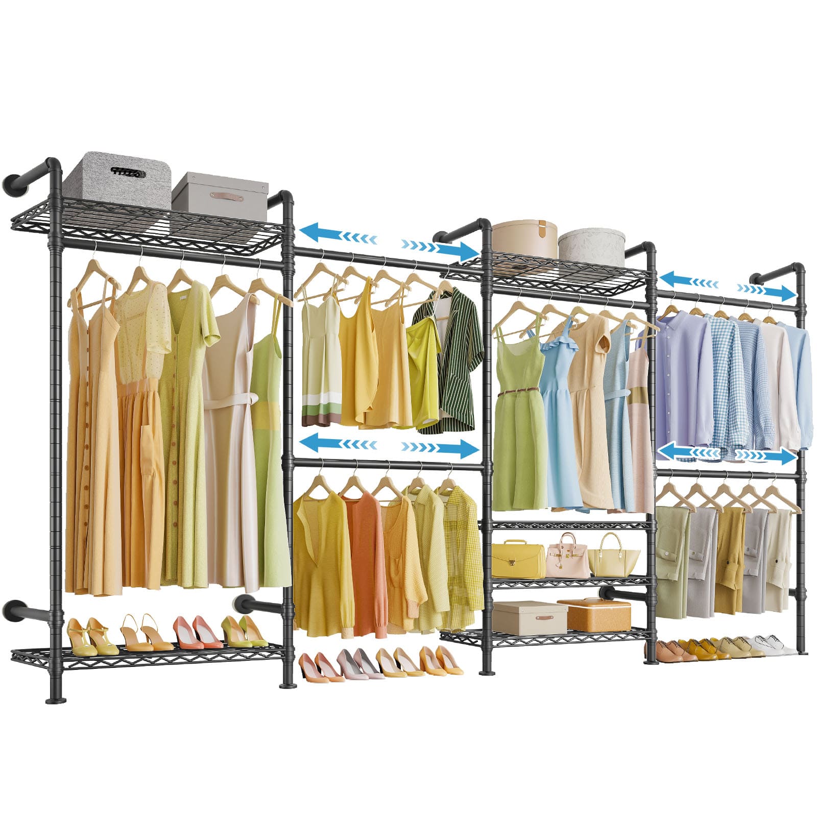 Timate F4 Wall Mounted Expandable Clothes Rack