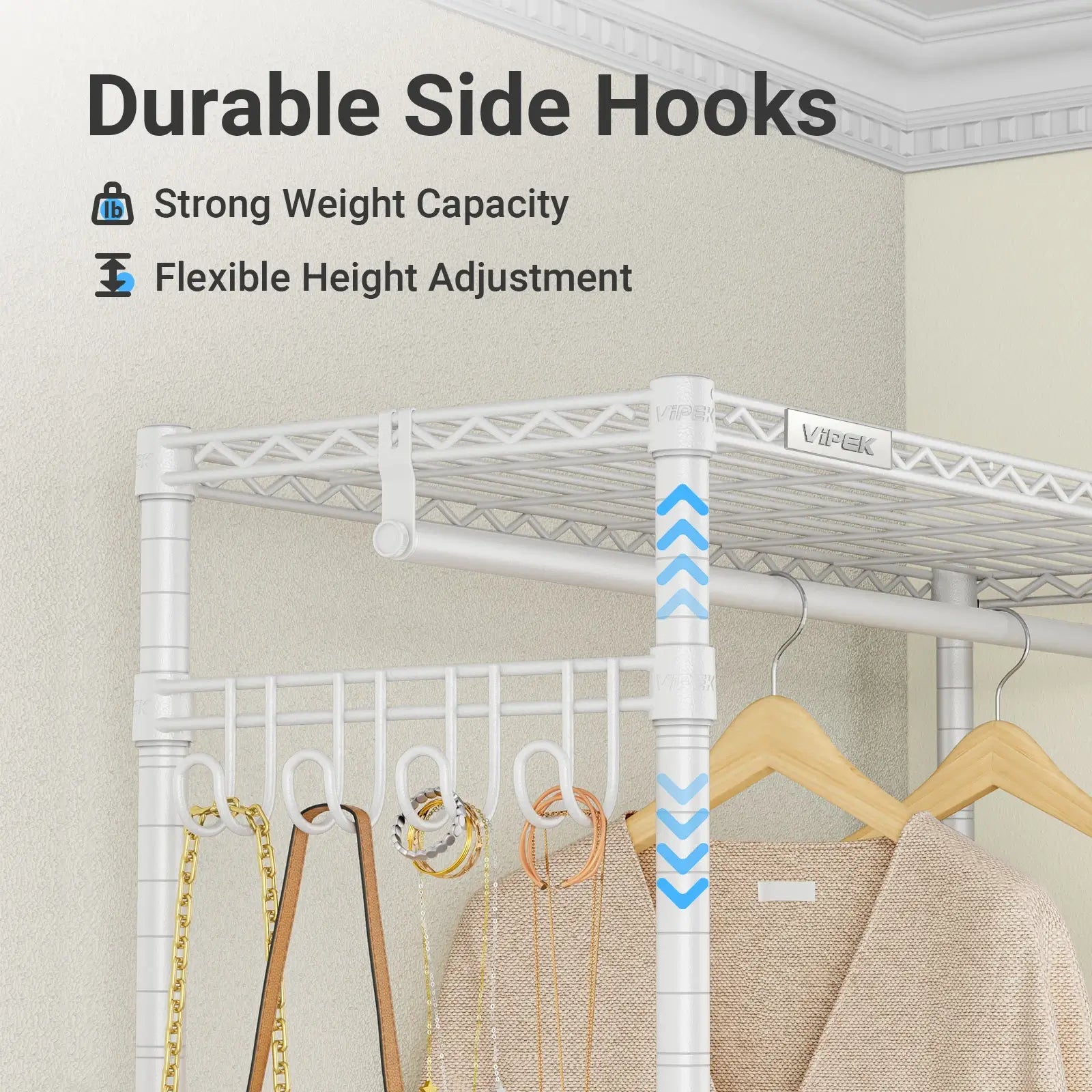 VIPEK L4 Clothes Rack, White