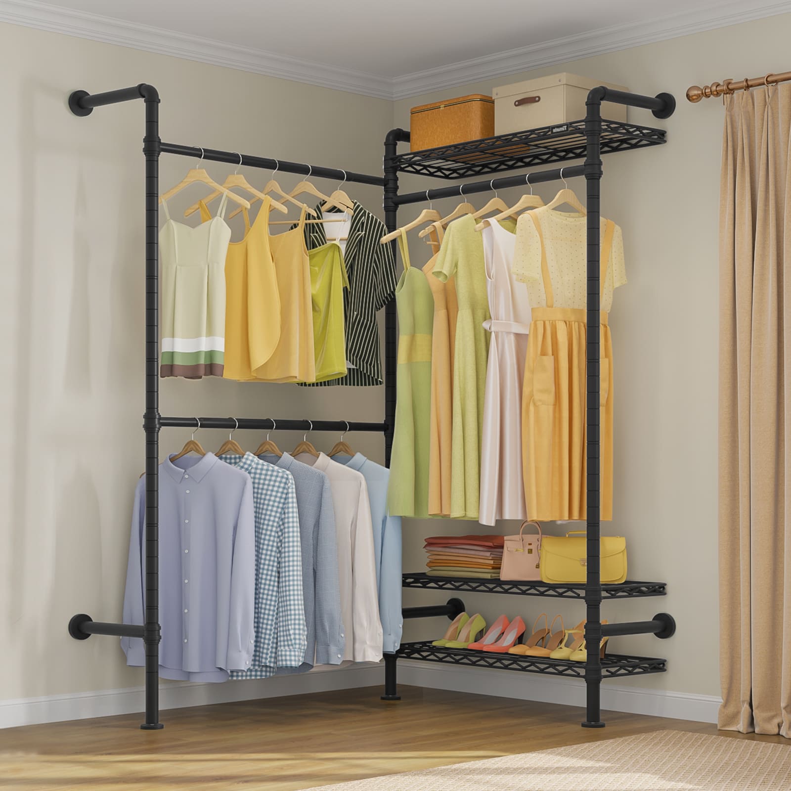 Timate L2 Wall Mounted Expandable Clothes Rack