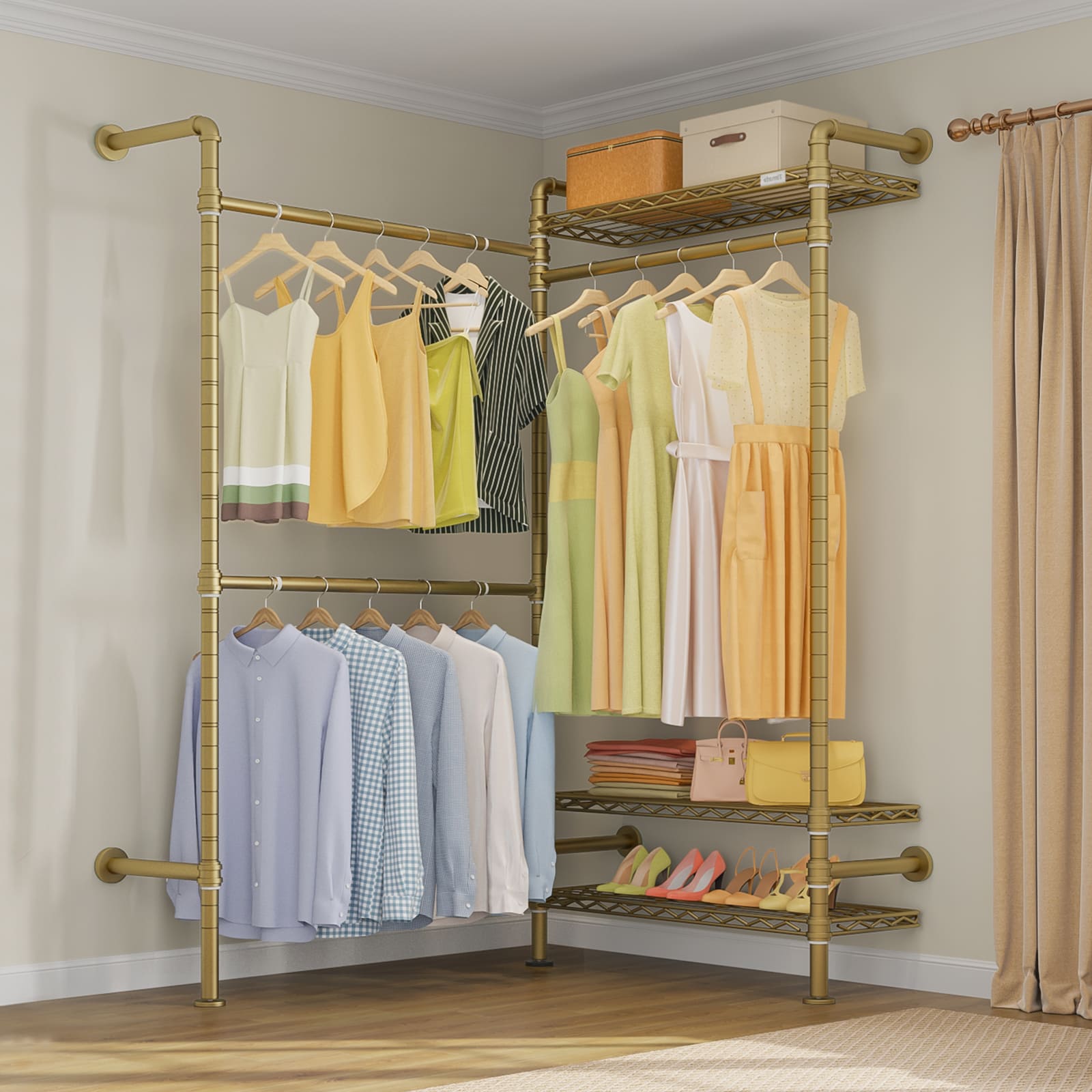 Timate L2 Wall Mounted Expandable Clothes Rack