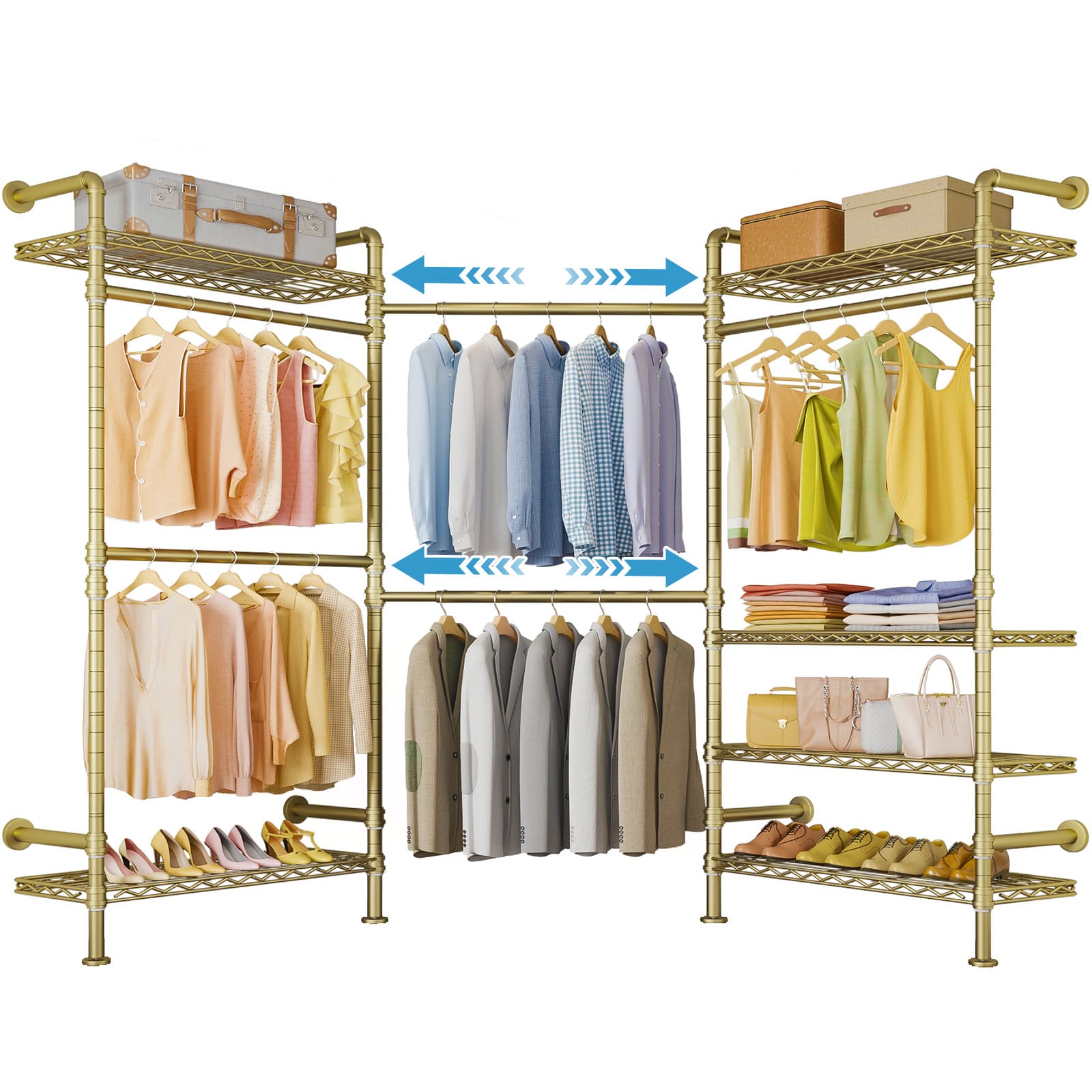 Timate L3 Wall Mounted Expandable Clothes Rack