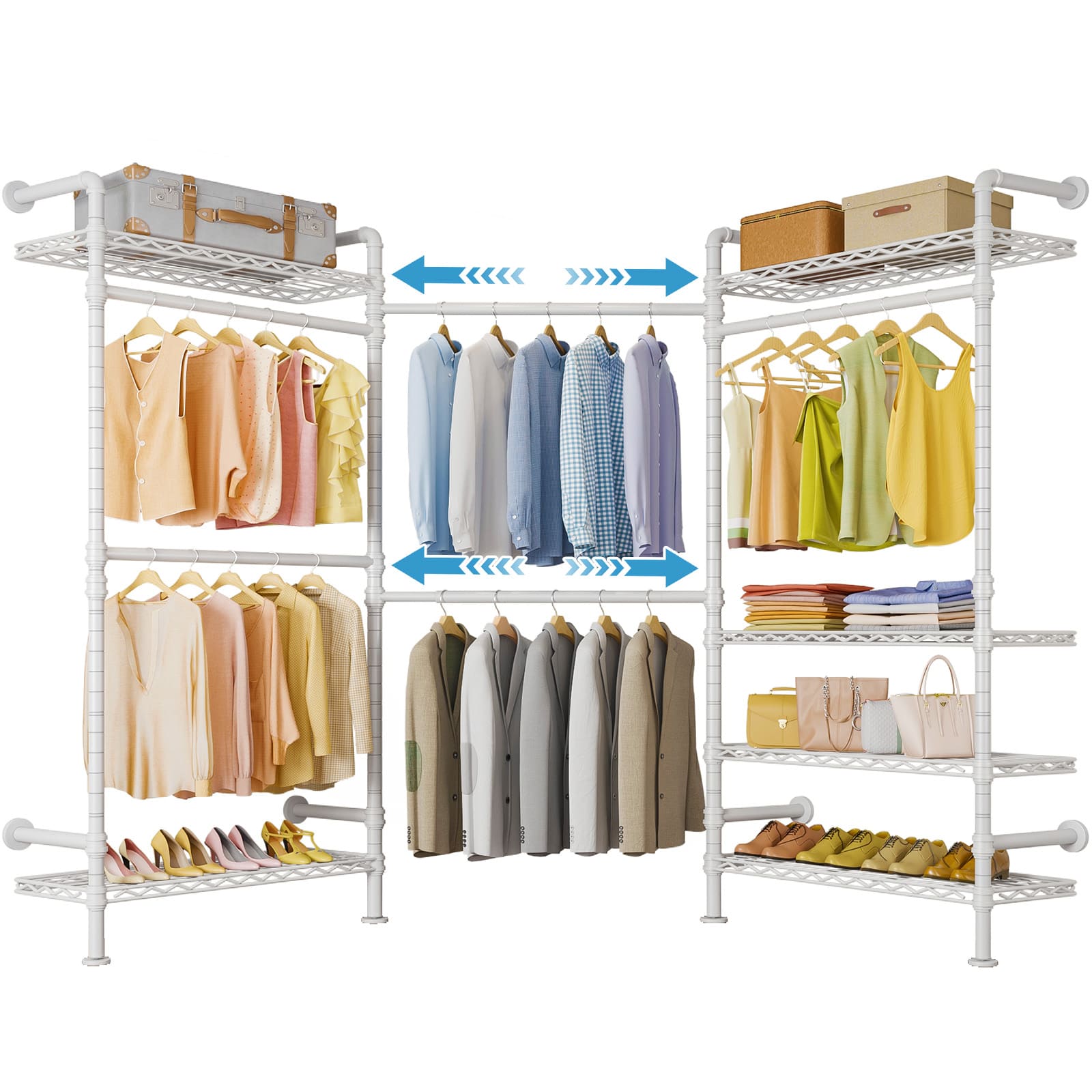 Timate L3 Wall Mounted Expandable Clothes Rack