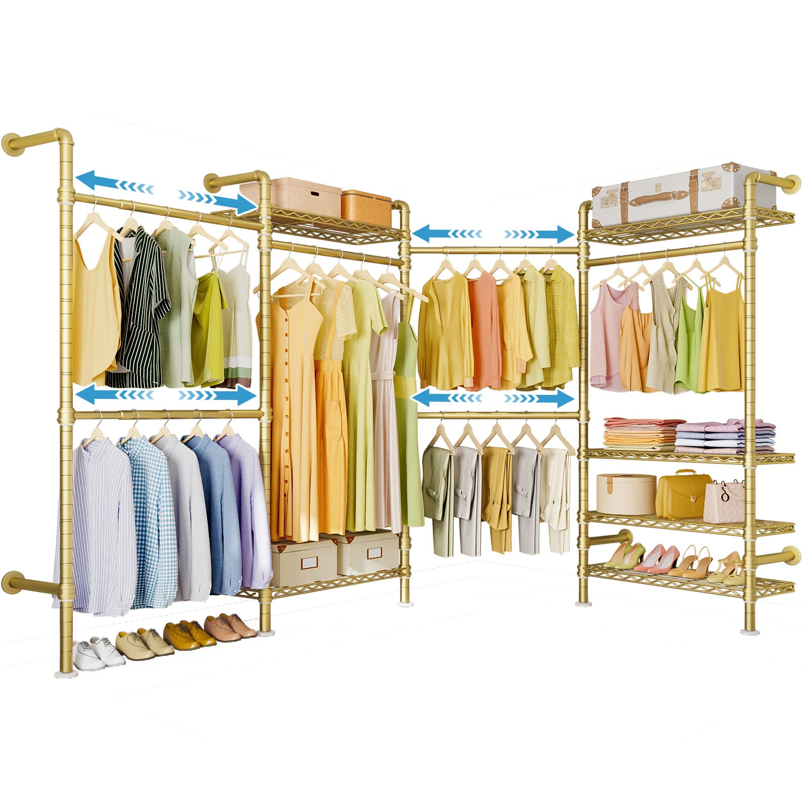 Timate L4 Wall Mounted Expandable Clothes Rack