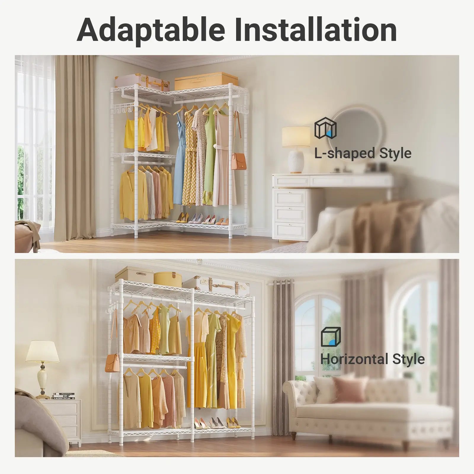 VIPEK L4 Clothes Rack, White