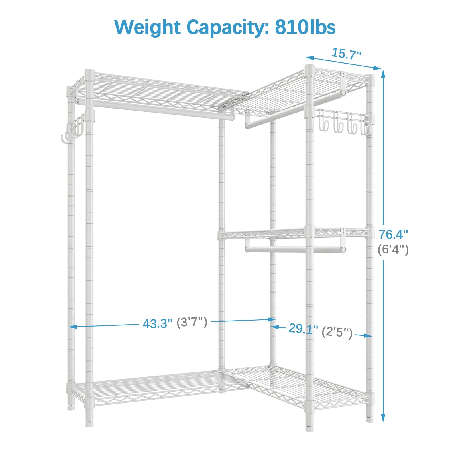 VIPEK L4S Garment Rack
