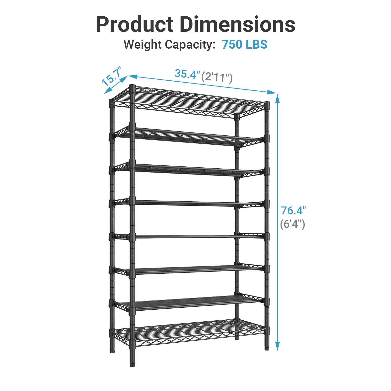 VIPEK S1 Plus Shoe Rack, Black