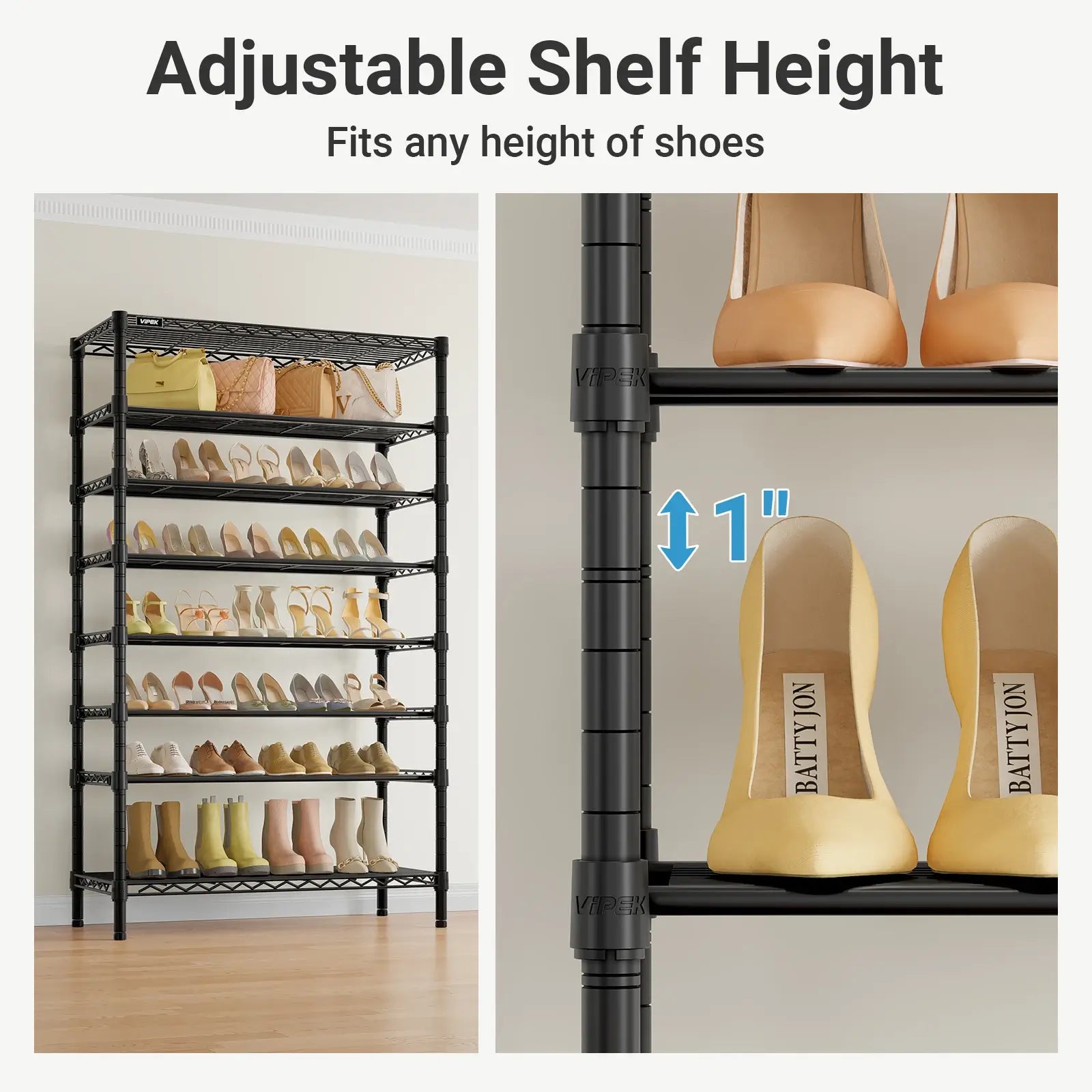 VIPEK S1 Plus Shoe Rack, Black