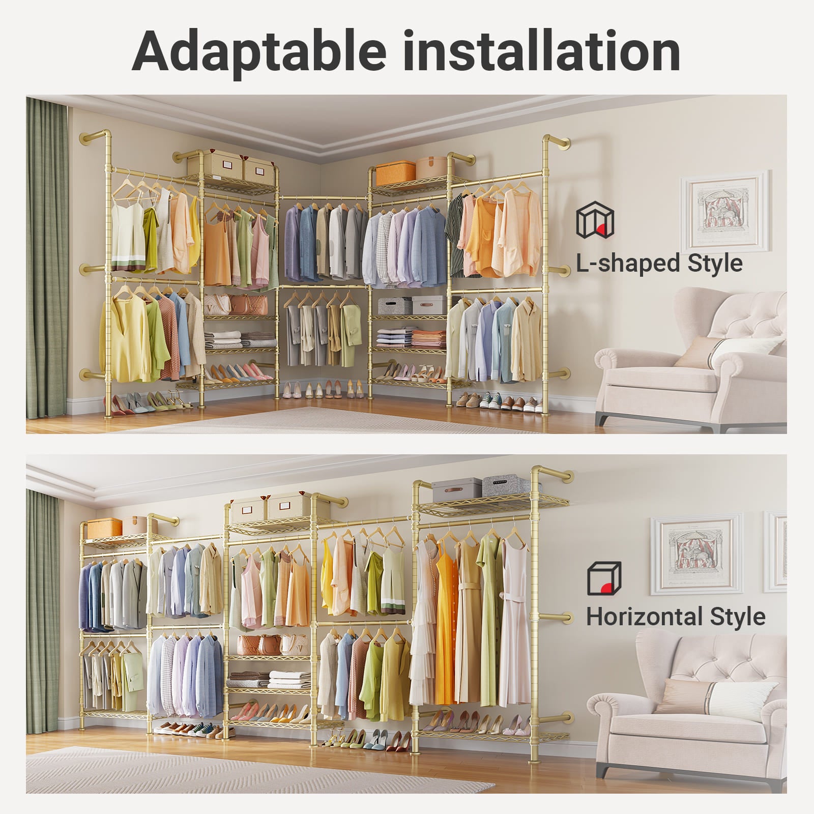 Timate F5 Wall Mounted Expandable Clothes Rack