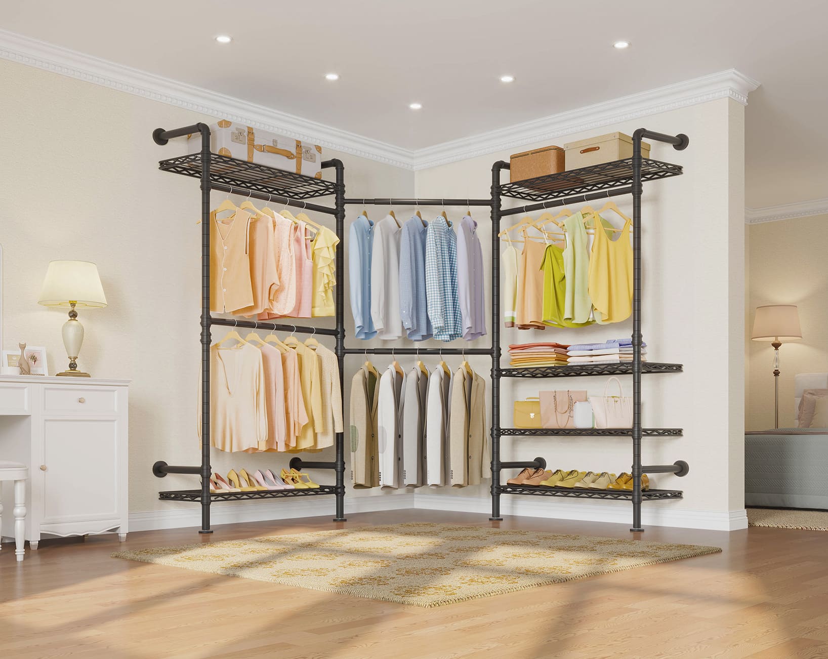 Timate L3 Wall Mounted Expandable Clothes Rack