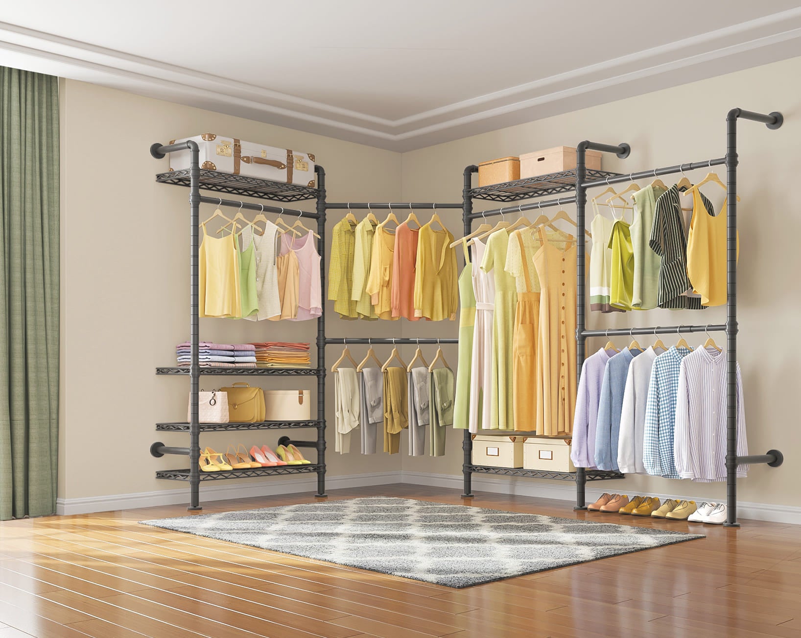 Timate L4 Wall Mounted Expandable Clothes Rack