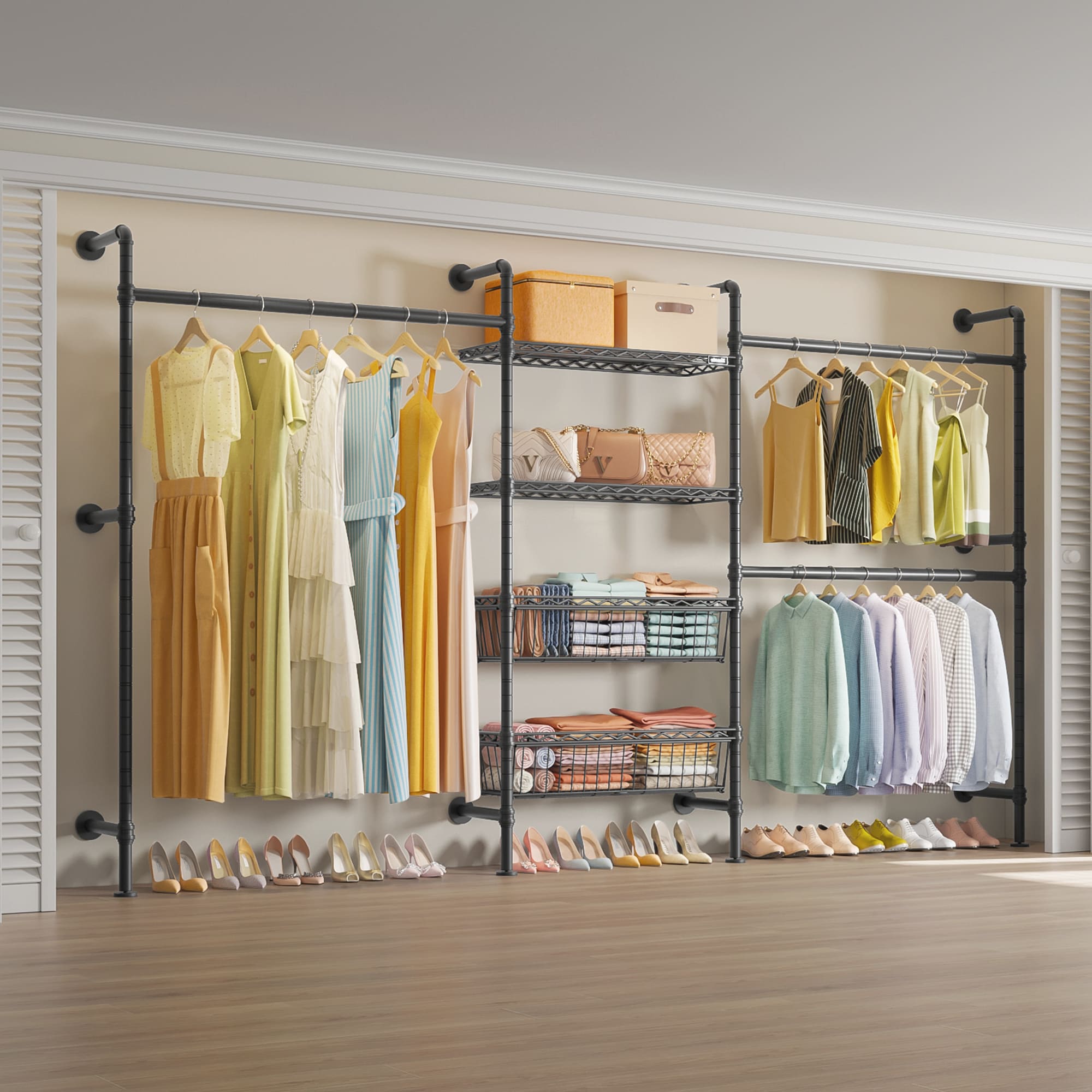 Timate X3 Wall Mounted Expandable Clothes Rack