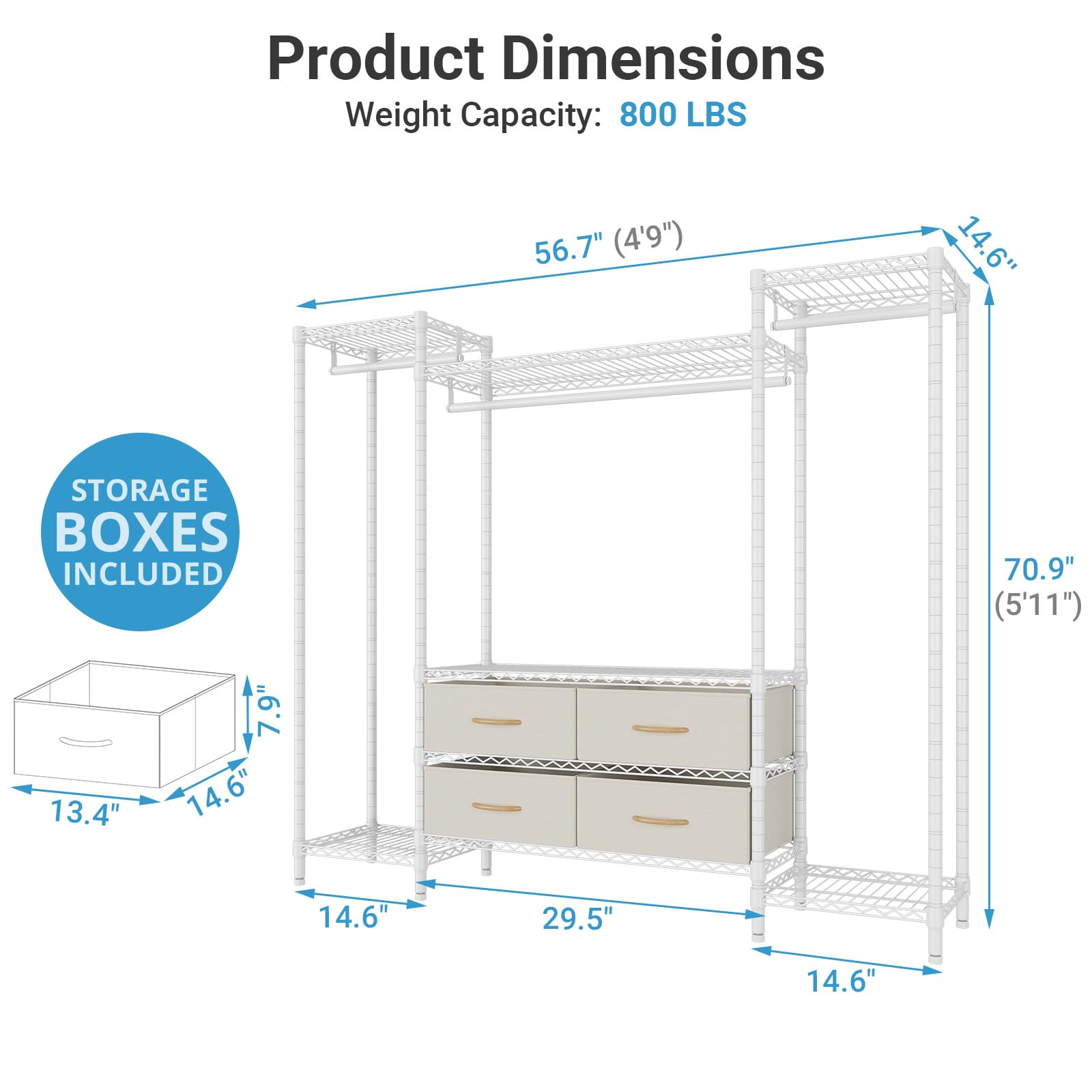 VIPEK V20 Clothes Rack