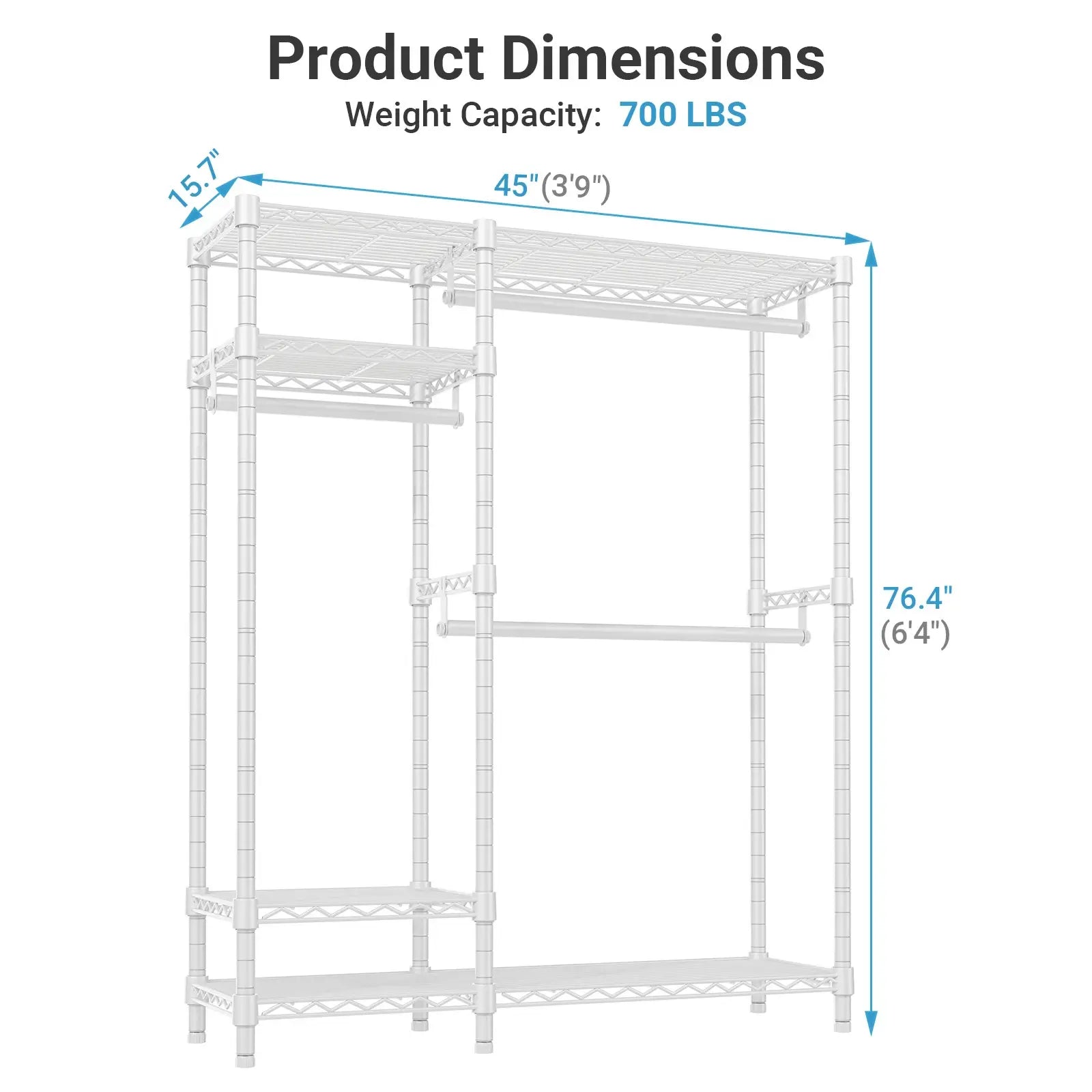 VIPEK V2 Heavy Duty Clothes Rack
