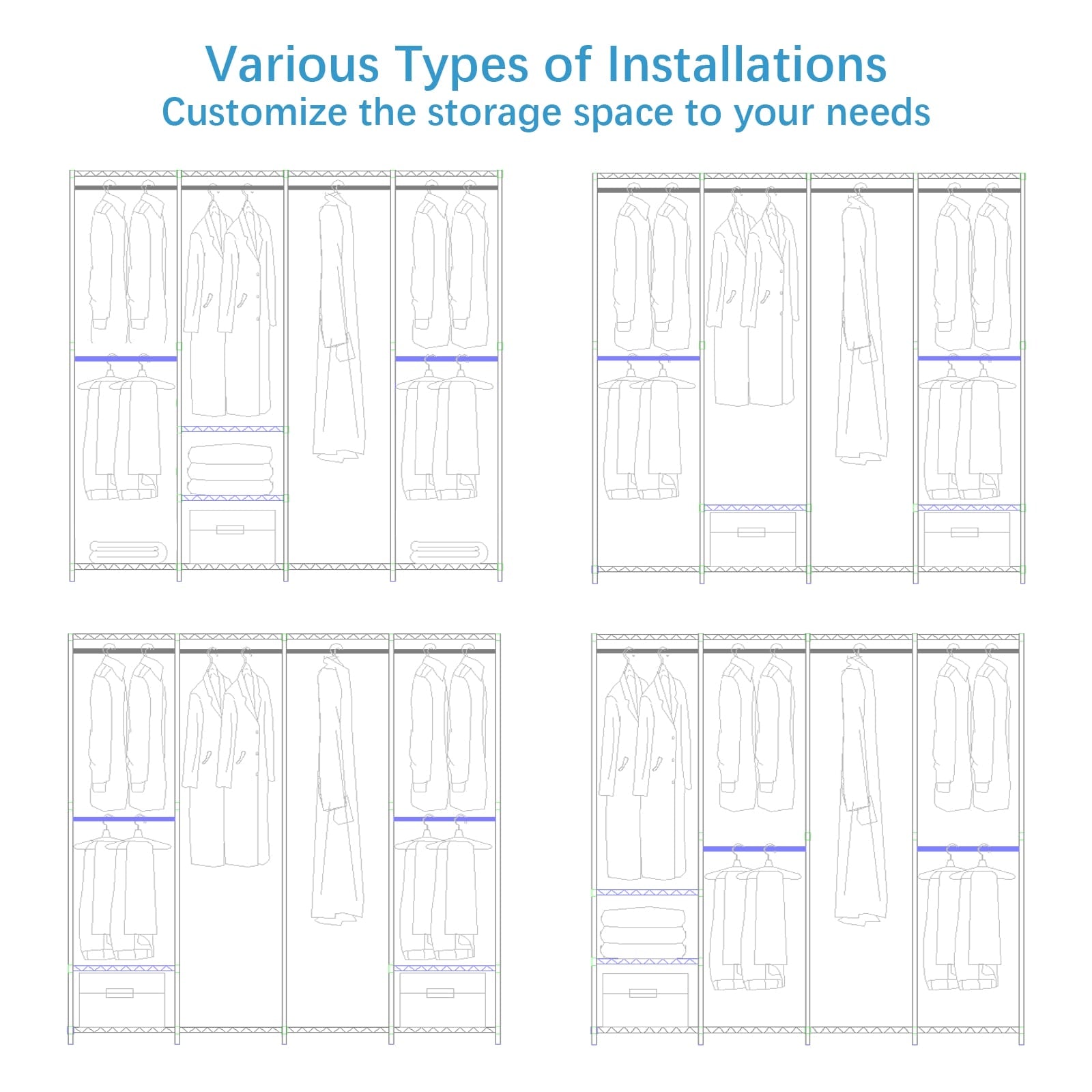 VIPEK V40 Garment Rack
