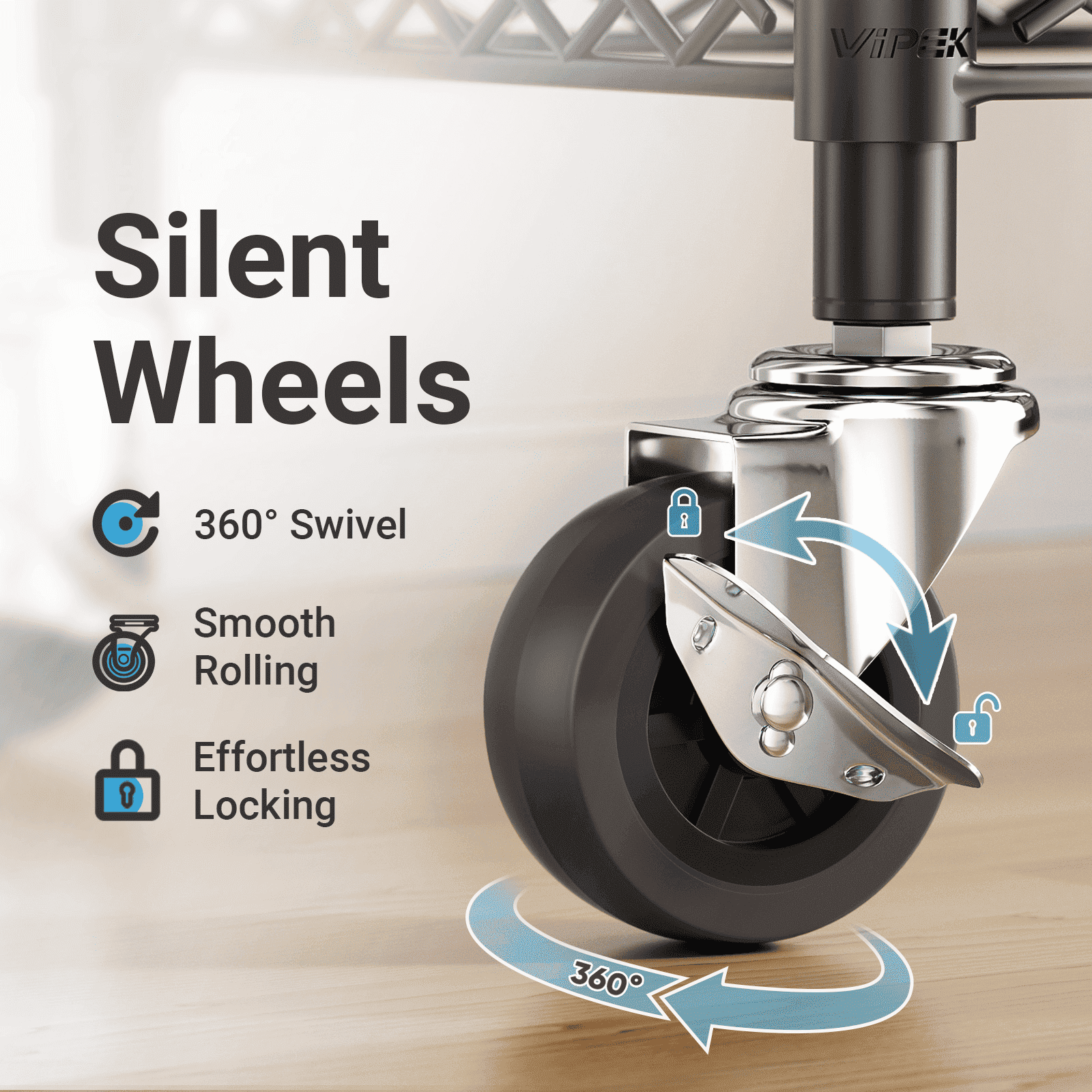 VIPEK R2C Plus Rolling Clothes Rack