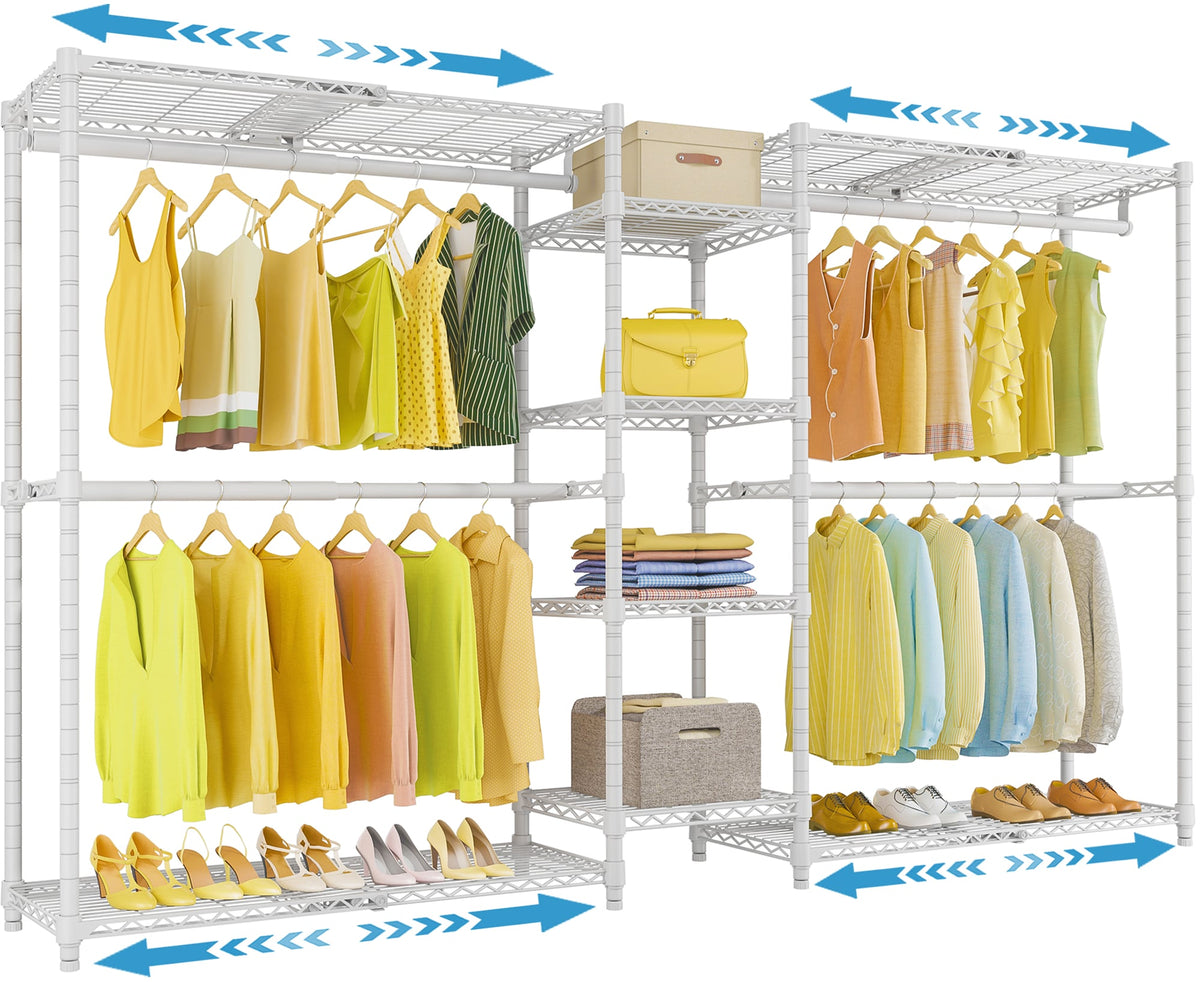 Clothes Rack Update VIPEK X3 Expandable Clothes Rack, White