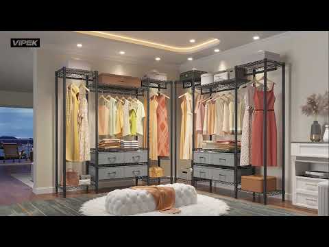 VIPEK Classic V6X Dynamic Closet System, Expandable Freestanding ...